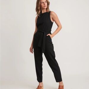 Marine Layer Black Sleeveless Jumpsuit